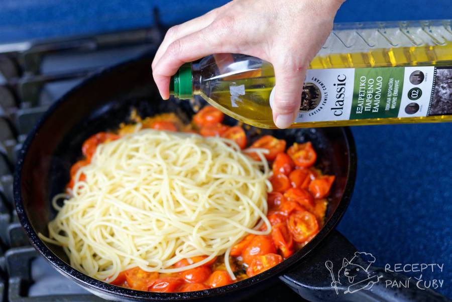 Špagety s rajčaty - doladíme olivovým olejem