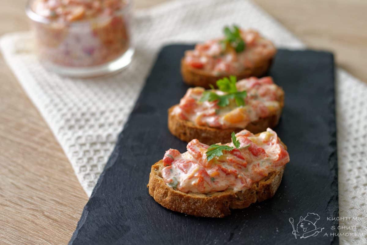 Hlavní fotka k receptu Pomazánka z pečených červených paprik