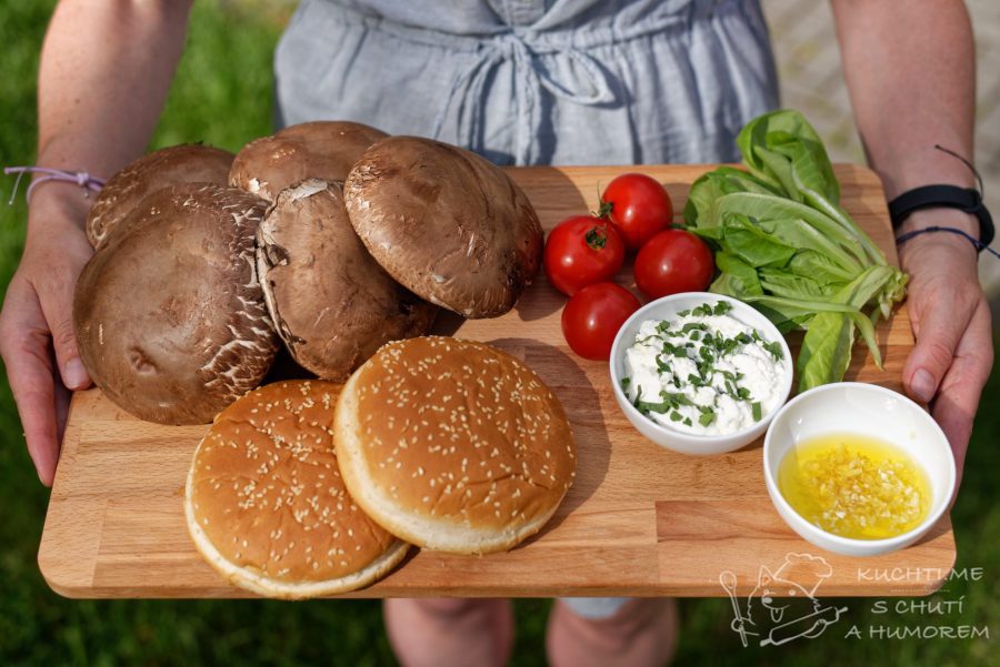 Potrobello burger - ingredience