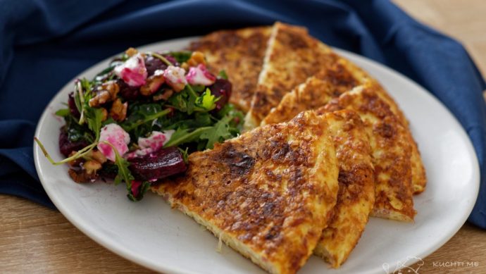 Rychlá omeleta z kysaného zelí - a je hotovo!
