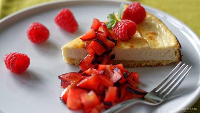 Cheesecake ze sýru cottage - s ovocem naprosto geniální