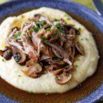 Trhané vepřové s houbami