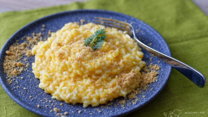 Mrkvové rizoto se smaženou strouhankou - vynikající rychlovka z pár ingrediencí