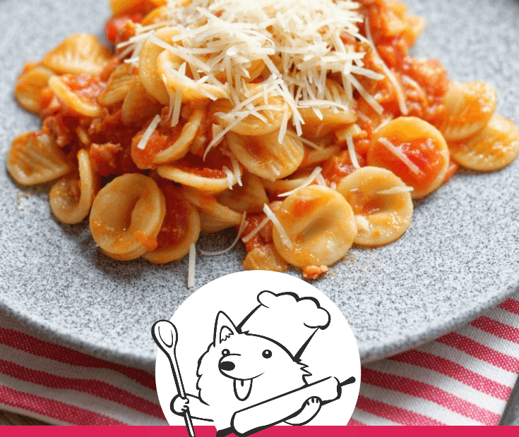 Jemné vepřové ragú s těstovinami orecchiette
